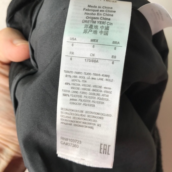 High-Waist Wide Leg Trousers (gray) NEW with TAGS - Picture 4 of 5